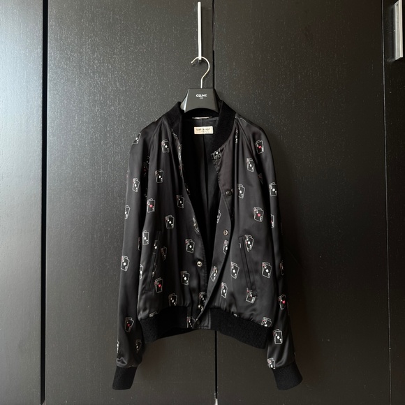 Saint Laurent Satin Bomber Jacket - Picture 1 of 5
